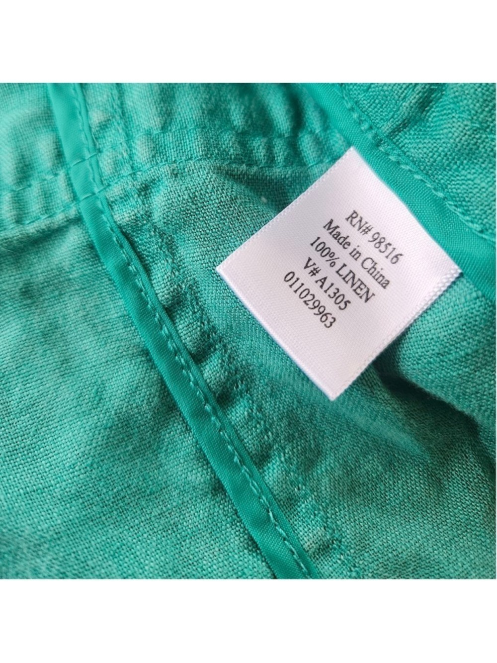 Coldwater Creek Lightweight Washable Linen Jacket Size 10 - Picture 4 of 6